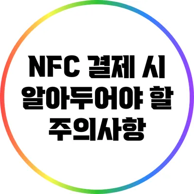 NFC 결제 시 알아두어야 할 주의사항