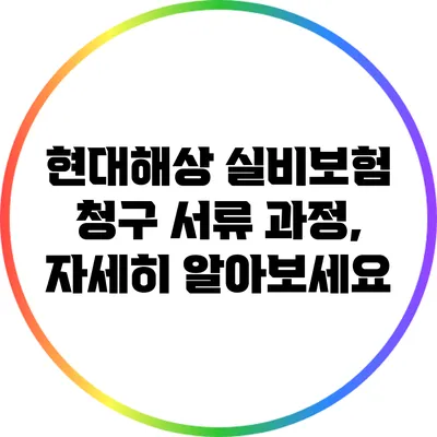 현대해상 실비보험 청구 서류 과정, 자세히 알아보세요